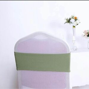 38 Elastic safe green chair bands